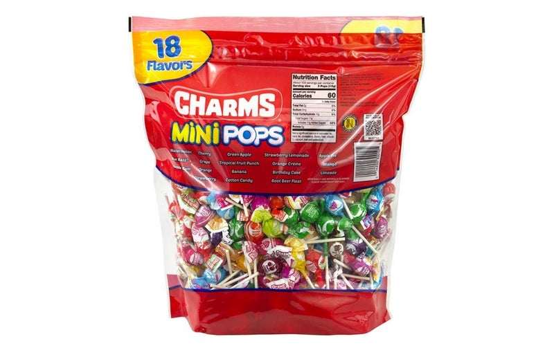 Charms Mini Pops 18 Assorted Flavors with Resealable Bag (300 Count) - Image 2